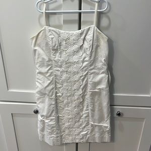 Lilly Pulitzer white lined dress size 0 - worn twice
